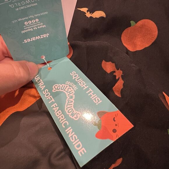 Squishmallows Orange & Black Pumpkin Cat Hooded Cosplay Halloween Dress S(6-7) - Picture 7 of 7